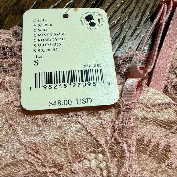 Free People Intimately Lacey Essential Cami in MISTY ROSE MSRP $48 Size S NWT - Picture 6 of 7
